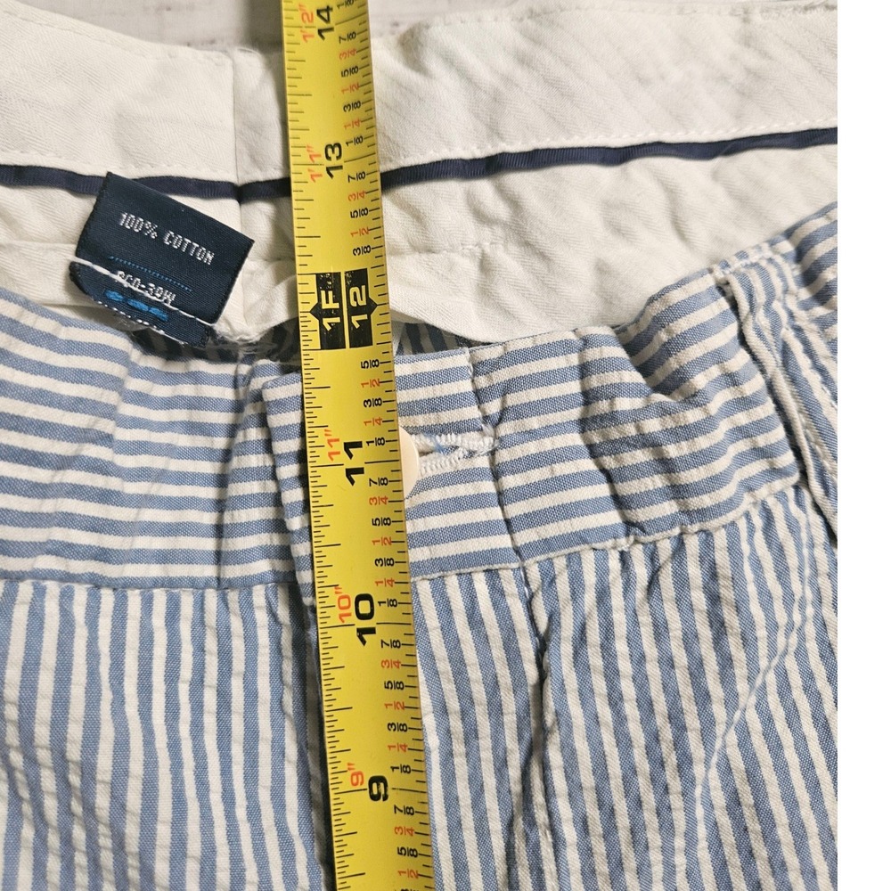 Polo Ralph Lauren Mens Blue White Seersucker Striped Cotton Pants 36/30 Preppy - Picture 6 of 13